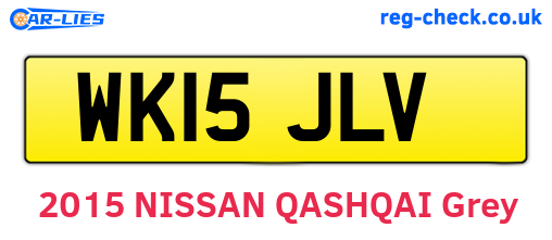 WK15JLV are the vehicle registration plates.