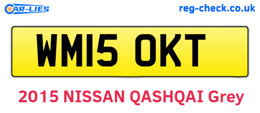WM15OKT are the vehicle registration plates.