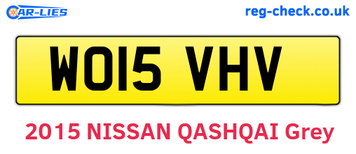 WO15VHV are the vehicle registration plates.