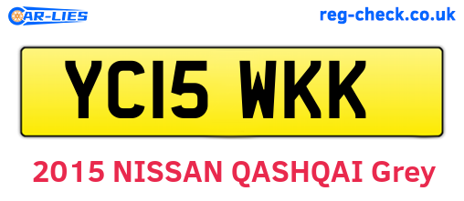 YC15WKK are the vehicle registration plates.