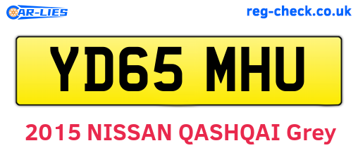 YD65MHU are the vehicle registration plates.