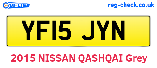 YF15JYN are the vehicle registration plates.