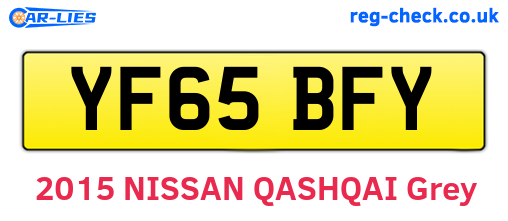 YF65BFY are the vehicle registration plates.