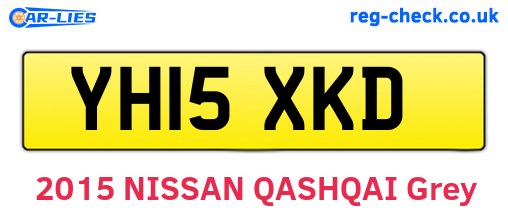 YH15XKD are the vehicle registration plates.