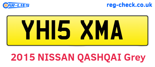 YH15XMA are the vehicle registration plates.