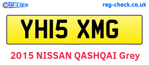 YH15XMG are the vehicle registration plates.