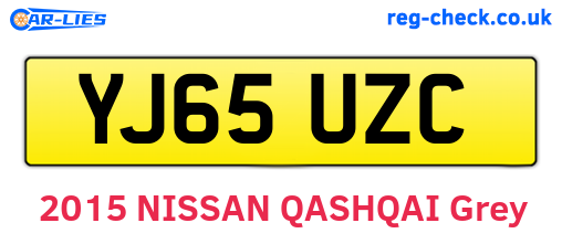 YJ65UZC are the vehicle registration plates.