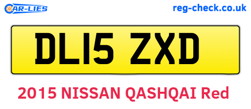 DL15ZXD are the vehicle registration plates.