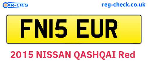 FN15EUR are the vehicle registration plates.