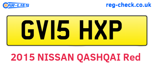 GV15HXP are the vehicle registration plates.
