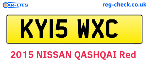 KY15WXC are the vehicle registration plates.