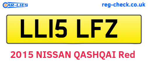 LL15LFZ are the vehicle registration plates.