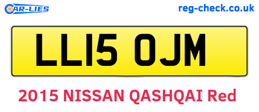 LL15OJM are the vehicle registration plates.