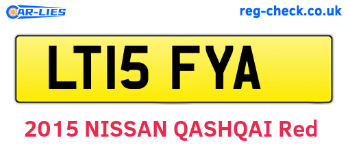 LT15FYA are the vehicle registration plates.