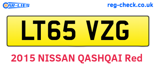 LT65VZG are the vehicle registration plates.
