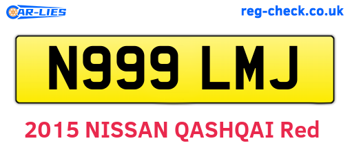 N999LMJ are the vehicle registration plates.