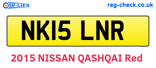NK15LNR are the vehicle registration plates.
