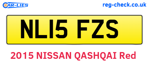 NL15FZS are the vehicle registration plates.