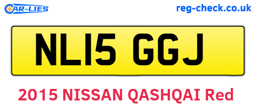 NL15GGJ are the vehicle registration plates.