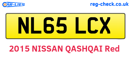 NL65LCX are the vehicle registration plates.