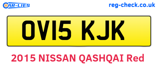 OV15KJK are the vehicle registration plates.