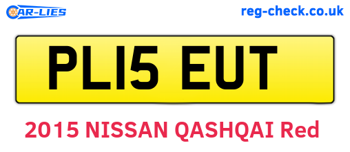 PL15EUT are the vehicle registration plates.