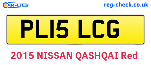 PL15LCG are the vehicle registration plates.