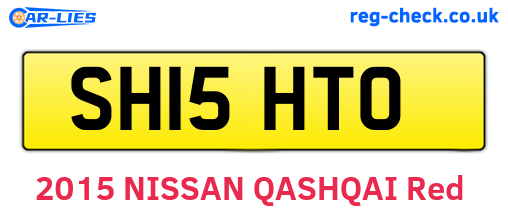 SH15HTO are the vehicle registration plates.