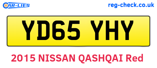 YD65YHY are the vehicle registration plates.