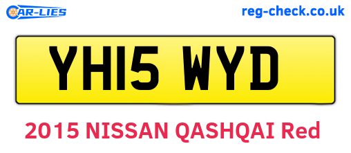 YH15WYD are the vehicle registration plates.