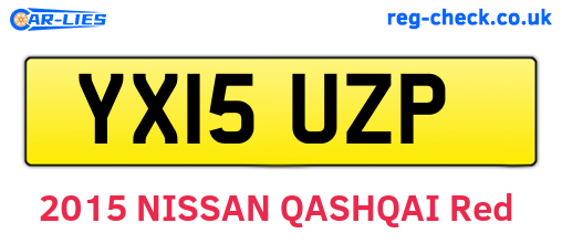 YX15UZP are the vehicle registration plates.