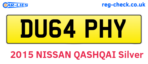 DU64PHY are the vehicle registration plates.