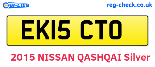 EK15CTO are the vehicle registration plates.