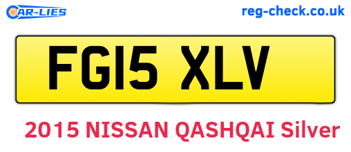 FG15XLV are the vehicle registration plates.