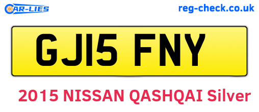 GJ15FNY are the vehicle registration plates.