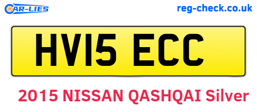 HV15ECC are the vehicle registration plates.