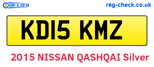 KD15KMZ are the vehicle registration plates.
