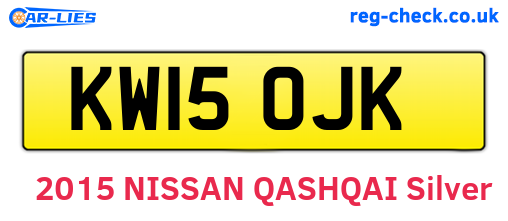 KW15OJK are the vehicle registration plates.