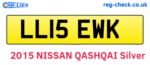 LL15EWK are the vehicle registration plates.