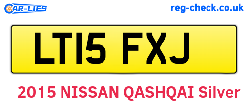 LT15FXJ are the vehicle registration plates.