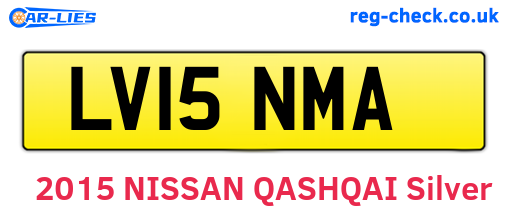 LV15NMA are the vehicle registration plates.