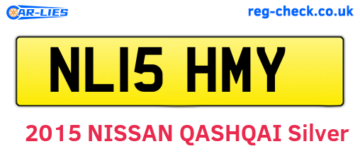 NL15HMY are the vehicle registration plates.