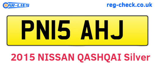 PN15AHJ are the vehicle registration plates.