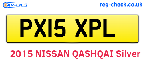PX15XPL are the vehicle registration plates.