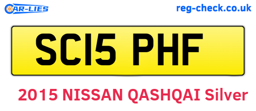 SC15PHF are the vehicle registration plates.