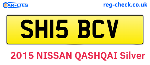 SH15BCV are the vehicle registration plates.