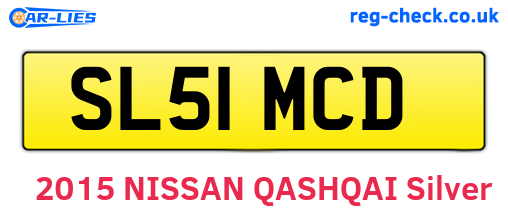 SL51MCD are the vehicle registration plates.