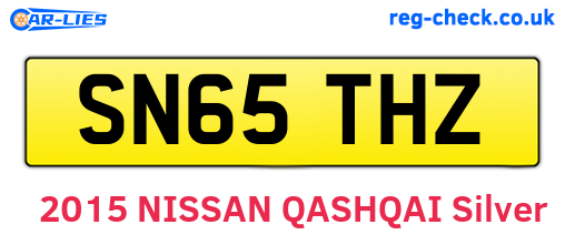 SN65THZ are the vehicle registration plates.