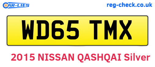 WD65TMX are the vehicle registration plates.