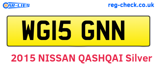 WG15GNN are the vehicle registration plates.